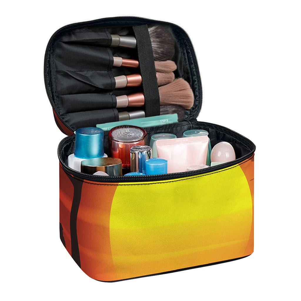 African Savanna Sunset Print Travel Makeup Bag