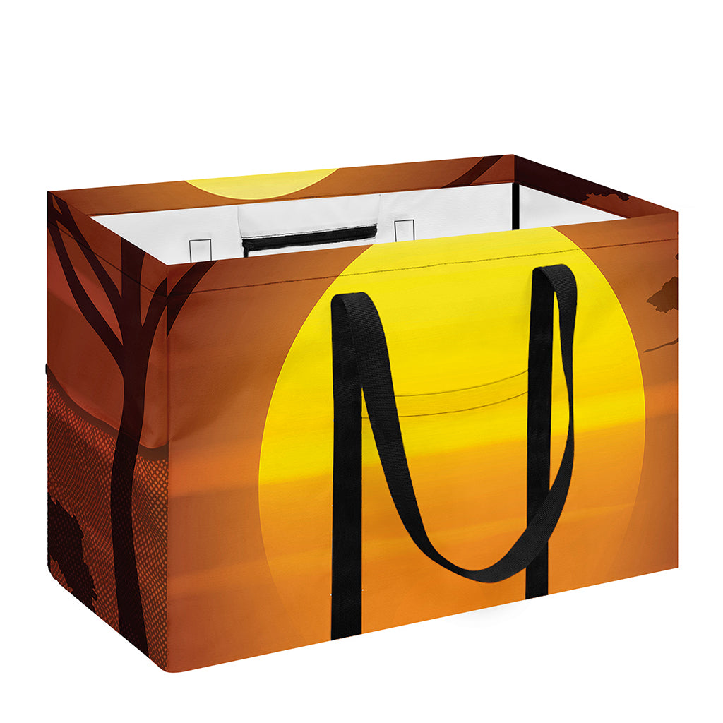African Savanna Sunset Print Utility Tote Bag