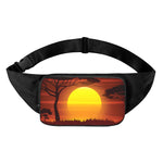 African Savanna Sunset Print Waist Bag
