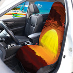 African Savanna Sunset Print Waterproof Car Seat Cover