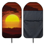 African Savanna Sunset Print Waterproof Car Seat Cover