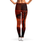 African Savanna Sunset Print Women's Leggings