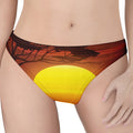 African Savanna Sunset Print Women's Thong