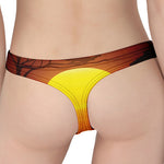 African Savanna Sunset Print Women's Thong