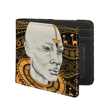 African Style Print Bifold Wallet