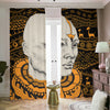 African Style Print Blackout Pencil Pleat Curtains