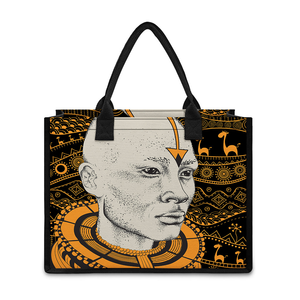 African Style Print Canvas Tote Bag