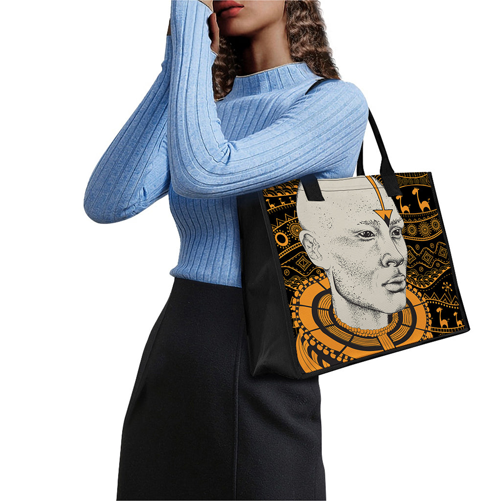 African Style Print Canvas Tote Bag