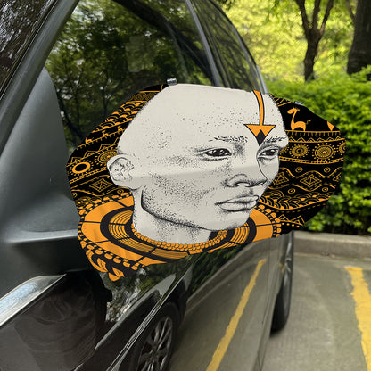 African Style Print Car Side Mirror Covers