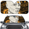 African Style Print Car Windshield Sun Shade