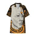 African Style Print Cotton Hawaiian Shirt