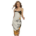 African Style Print Cross Back Cami Dress