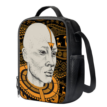 African Style Print Crossbody Lunch Bag