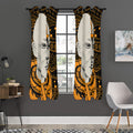 African Style Print Grommet Curtain Panels