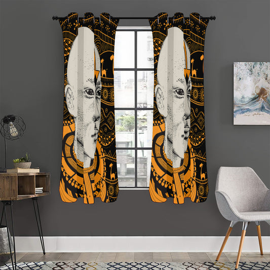 African Style Print Curtain