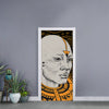 African Style Print Door Sticker