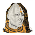 African Style Print Drawstring Bag