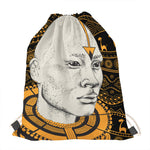 African Style Print Drawstring Bag
