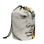 African Style Print Drawstring Makeup Bag
