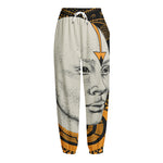 African Style Print Fleece Lined Knit Pants