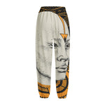 African Style Print Fleece Lined Knit Pants