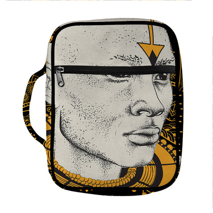 African Style Print Front Pocket Bible Bag
