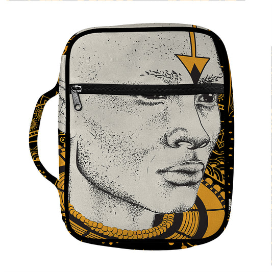 African Style Print Front Pocket Bible Bag
