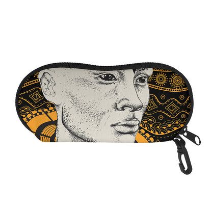 African Style Print Glasses Case