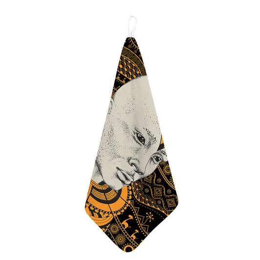 African Style Print Hand Towel