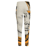 African Style Print High-Waisted Pocket Leggings