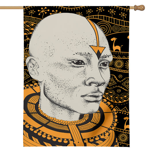 African Style Print House Flag