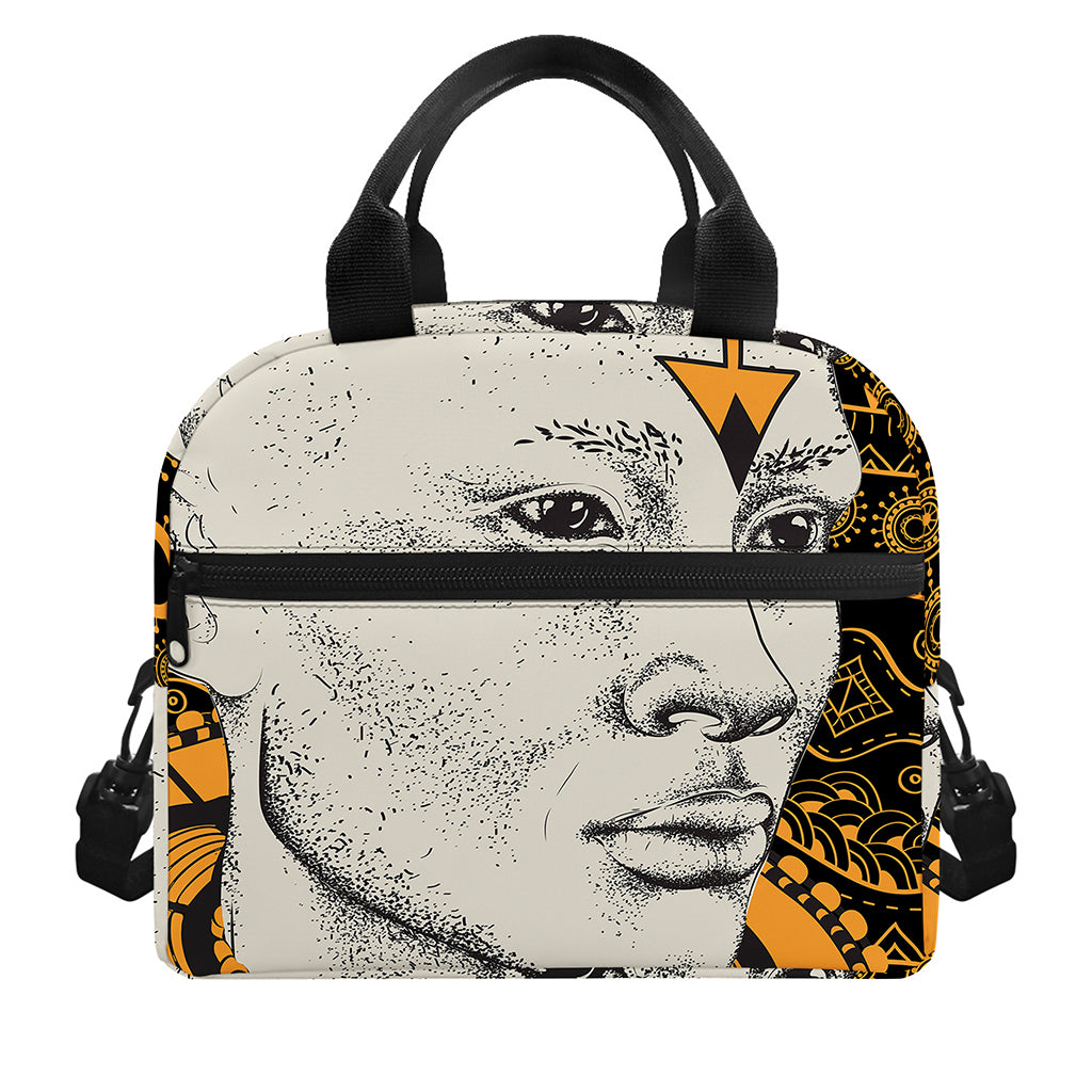 African Style Print Insulated Lunch Bag