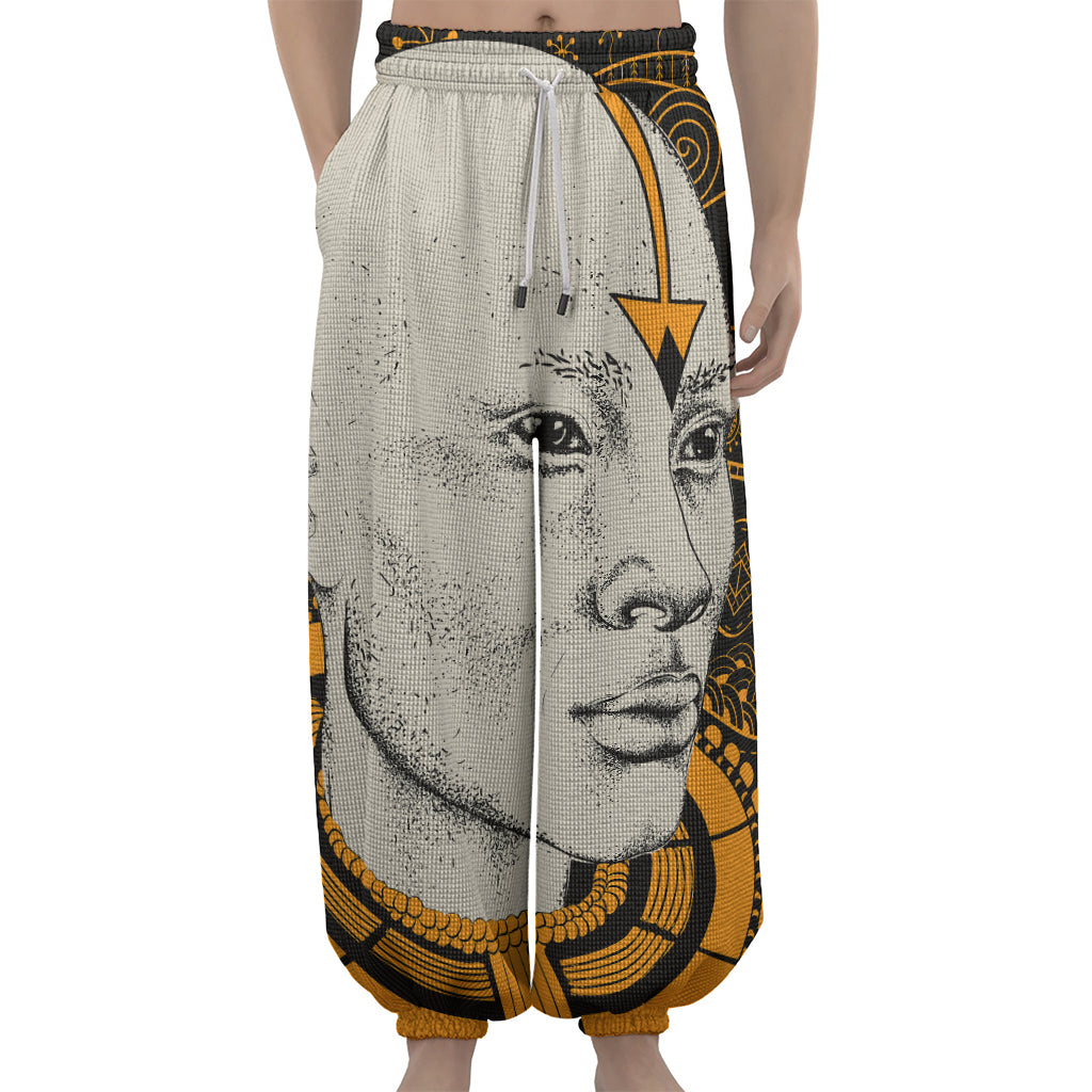 African Style Print Lantern Pants