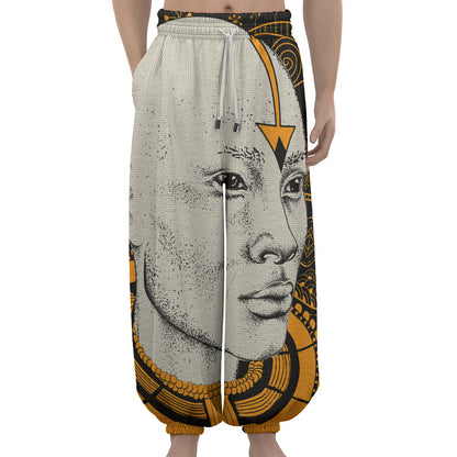 African Style Print Lantern Pants