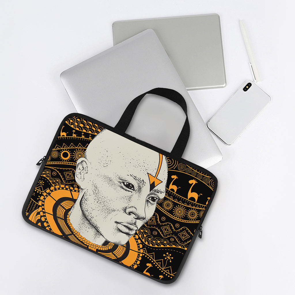 African Style Print Laptop Sleeve With Handle