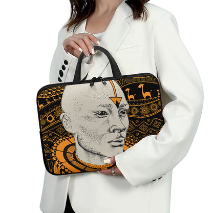 African Style Print Laptop Sleeve With Handle