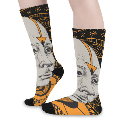 African Style Print Long Socks