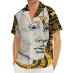 African Style Print Men's Deep V-Neck Shirt