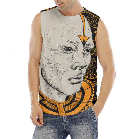 African Style Print Men's Fitness Tank Top