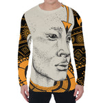 African Style Print Men's Long Sleeve T-Shirt