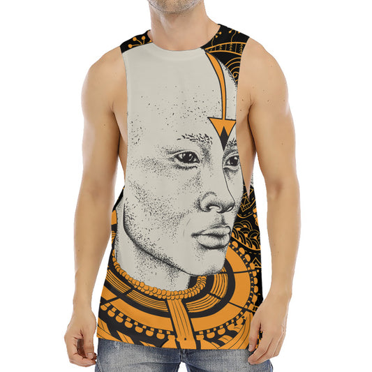 African Style Print Men's Muscle Tank Top