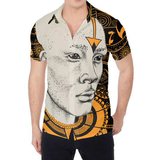 African Style Print Men's Shirt