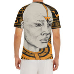 African Style Print Men's Short Sleeve Rash Guard
