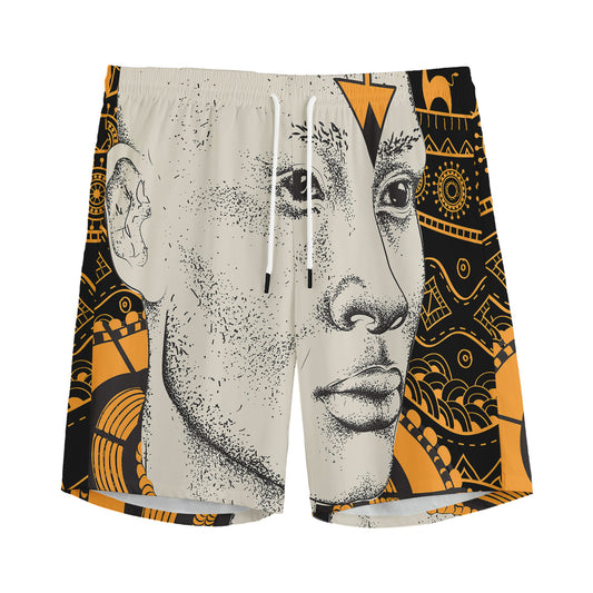 African Style Print Men's Sports Shorts