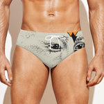 African Style Print Men's Swim Briefs