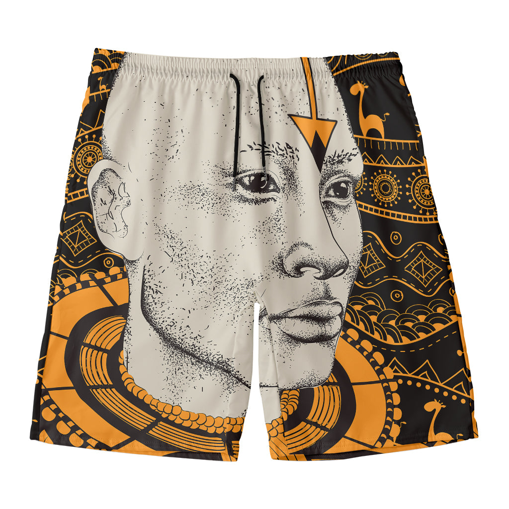 African Style Print Men's Swim Trunks