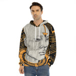 African Style Print Men's Velvet Pullover Hoodie