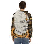 African Style Print Men's Velvet Pullover Hoodie
