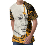 African Style Print Men's Velvet T-Shirt