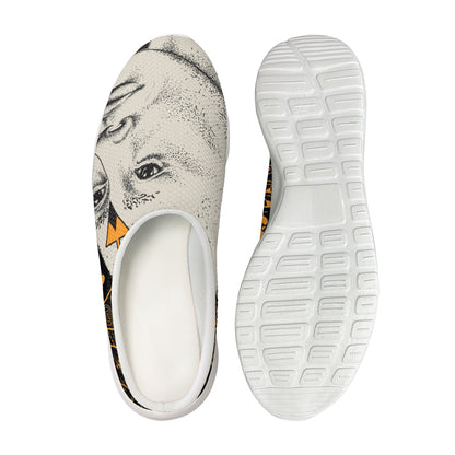 African Style Print Mesh Casual Shoes